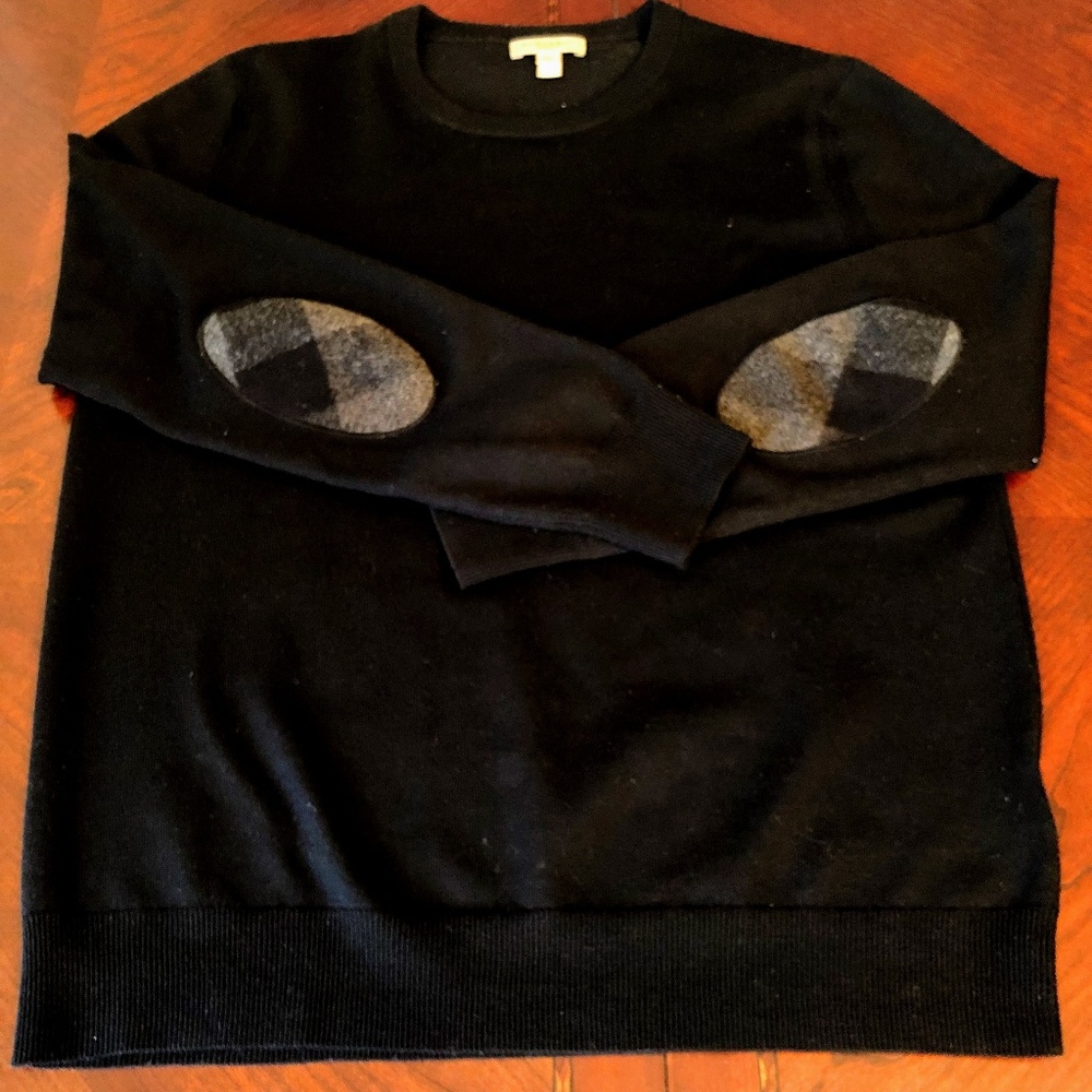 Brit Check Elbow Patch Sweater